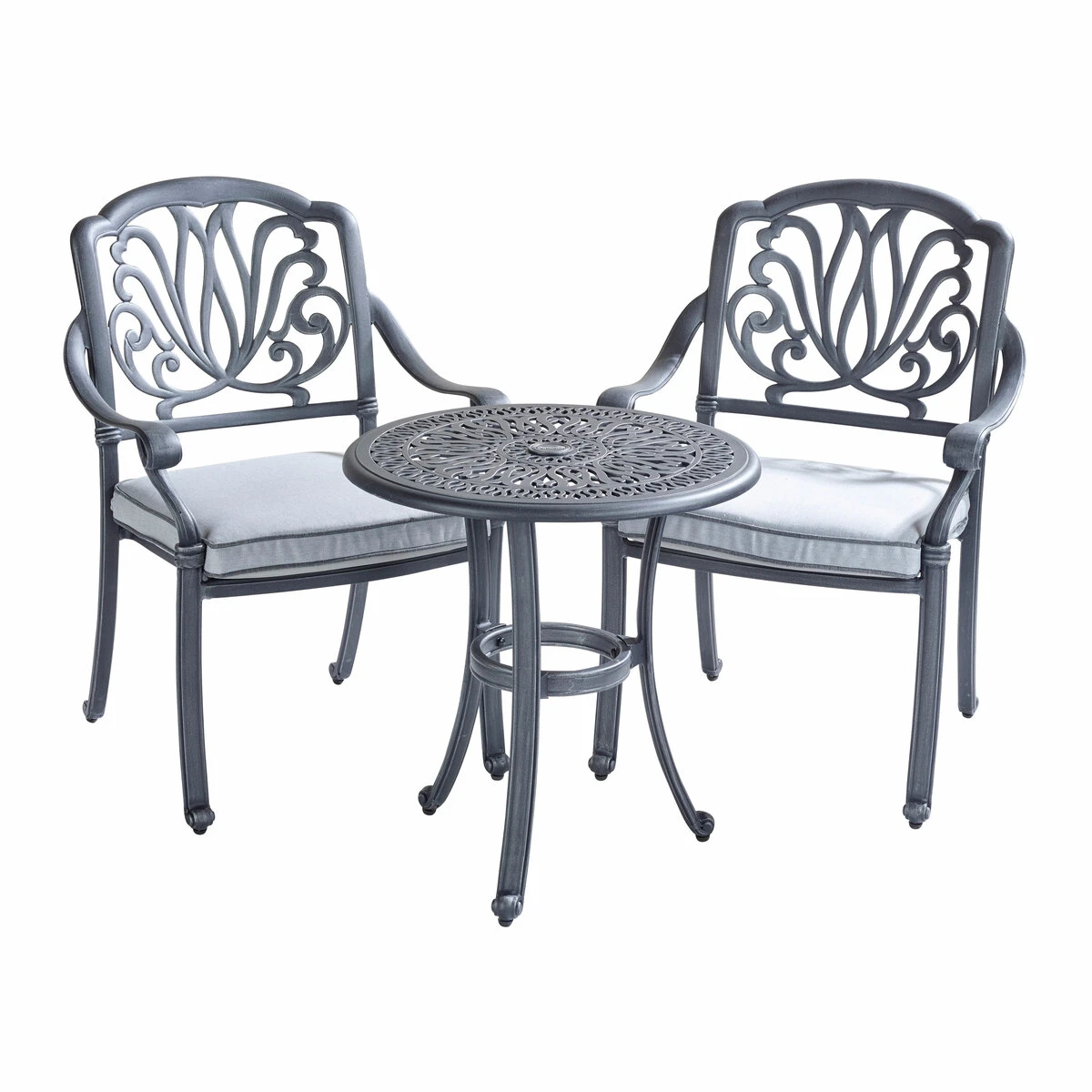 Amalfi Antique Grey Bistro Set 4 Amalfi Antique Grey Bistro Set - Image 2
