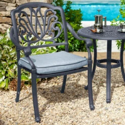 Amalfi Antique Grey Bistro Set