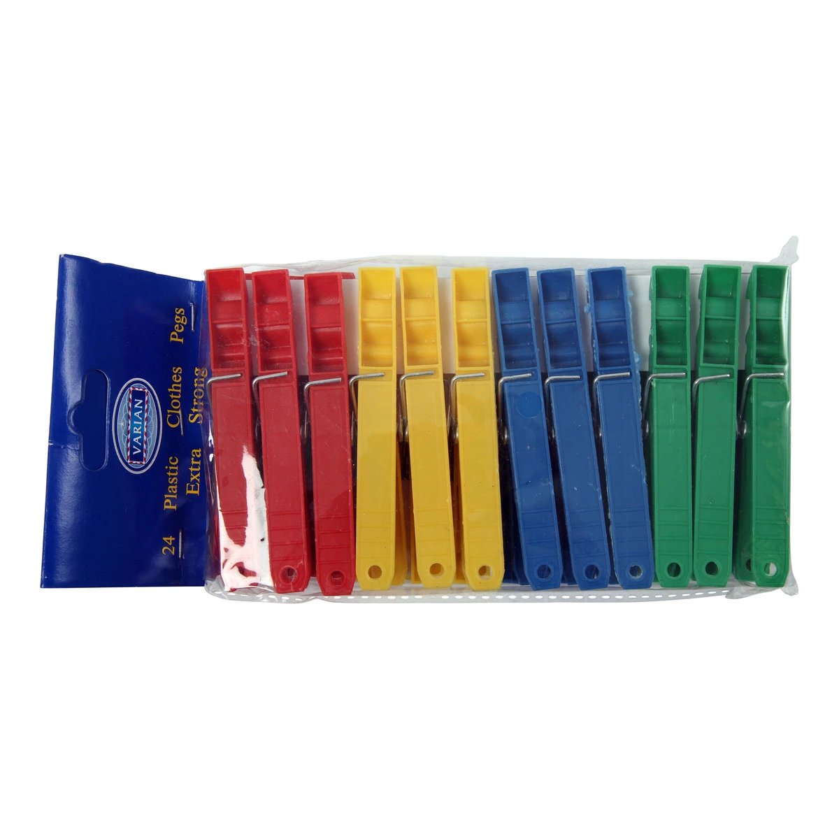 Plastic Clothes Pegs - 24 Pack 3 Plastic Clothes Pegs - 24 Pack