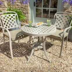 Berkeley Cast Aluminium 2 Seater Round Furniture Set