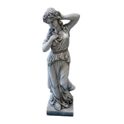 Flower Girl Stone Cast Statue