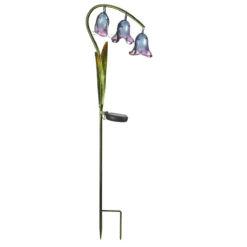 Solar Glass Bluebell Stakelight