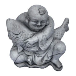 Buddha With Fish Artform Ornament