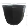 Black Juno Planter 38cm -Tirlan Farm Life Sales Shop 9110295 leftoffront 1200Wx1200H