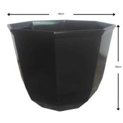 Black Juno Planter 38cm