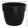 Black Bamboo Rim Planter 33cm