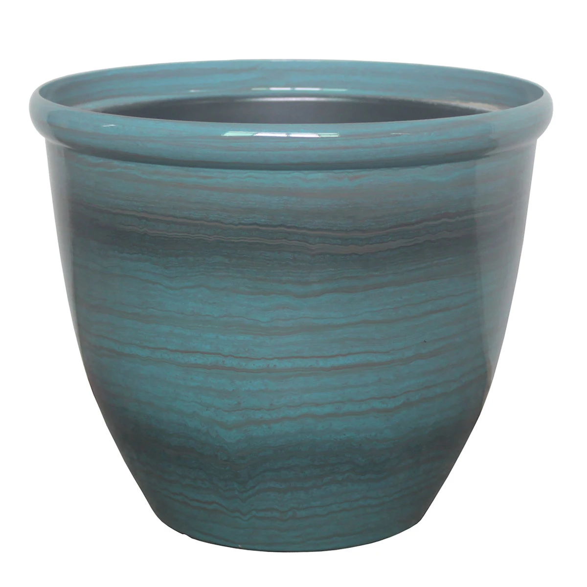 Blue Oriental Planter 28cm 4 Blue Oriental Planter 28cm - Image 2