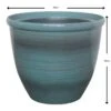 Blue Oriental Planter 28cm 2 Blue Oriental Planter 28cm -Tirlan Farm Life Sales Shop 9110299 leftoffront 1200Wx1200H