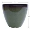 Green Neptune Planter 30cm 2 Green Neptune Planter 30cm -Tirlan Farm Life Sales Shop 9110304 leftoffront 1200Wx1200H