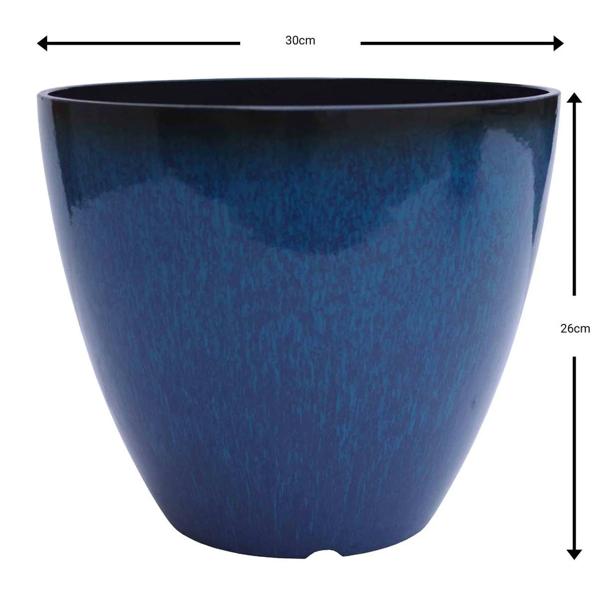 Blue Neptune Planter 30cm 4 Blue Neptune Planter 30cm - Image 2