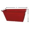 Red Window Trough Planter 20x23x48cm 2 Red Window Trough Planter 20x23x48cm -Tirlan Farm Life Sales Shop 9110306 leftoffront 1200Wx1200H