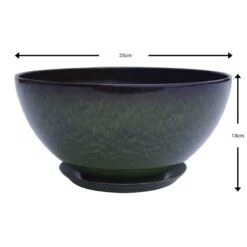Green Bowl Planter 25cm