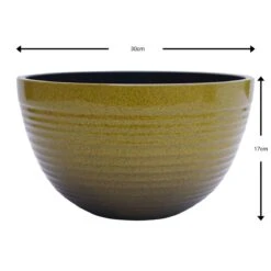 Yellow Water Lily Planter 30cm -Tirlan Farm Life Sales Shop 9110320 leftoffront 1200Wx1200H