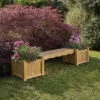 Woodshaw Hanbury Bench And Planter Set