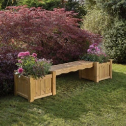 Woodshaw Hanbury Bench And Planter Set