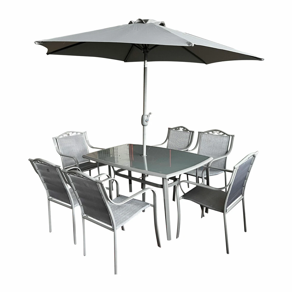 Provence Rectangular 6 Seater With Parasol 3 Provence Rectangular 6 Seater With Parasol