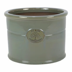 Planter JC & Co. Cylinder Antique Grey 37cm