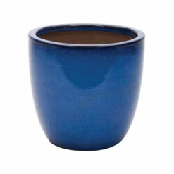 APTA Cambridge Glazed Egg Pot 21cm (Blue/Black/Green/Red)