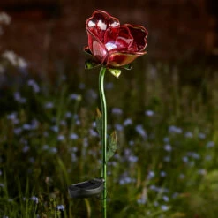 Red Rose Solar Light