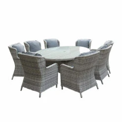 Wroxham 8-Seater Dining Furniture Set -Tirlan Farm Life Sales Shop 9124791 leftoffront 1200Wx1200H