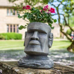 Easter Island Head Planter L