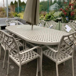 Beaumont Cast Aluminium 8-Seater Oval Furniture Set 10 Beaumont Cast Aluminium 8-Seater Oval Furniture Set -Tirlan Farm Life Sales Shop 9131391 leftoffront 1200Wx1200H